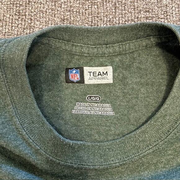 Mens Green Bay Packers T Shirt Size L Green Short Sleeve NFL Team Apparel Tee - Picture 4 of 5